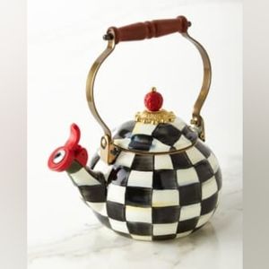 SOLD! Mackenzie childs whistling tea kettle